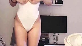 Young Asian amateur masturbates alone