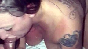 A man gets a smooth blowjob with cum on his face