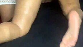 Massaging my step-sister with oil and enjoying the sensual experience