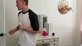 Petite blonde Scarlett Hampton in family sex action