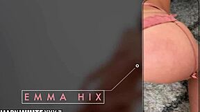 Emma Hix gets double creampie in fantastic doggy style sex