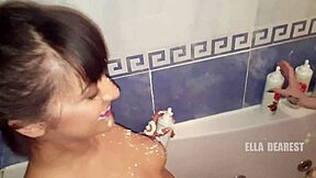 Alessa Savage and Ella Dearest in a naughty whipped cream scene