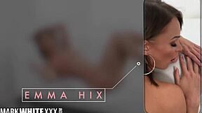 Emma Hix gets double creampie in fantastic doggy style sex