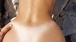 Hot anime sex with a young girl on a public beach