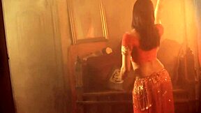 Pretty Indian MILF strips and exposes her charms