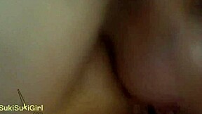 Interracial roommates keep quiet during anal sex sessions