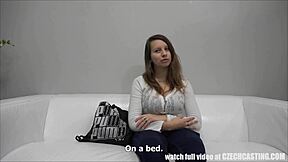 First time shoot of a European teen with big cans