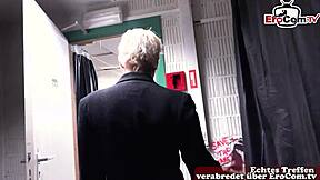 Deutsche blonde gets her anal hole nailed hard