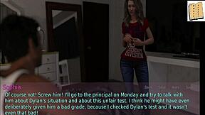 A stepmother and wife in a visual novel game called 56