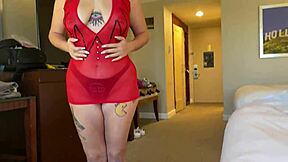 Big tits and deepthroat blowjob with a buttplug surprise