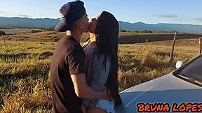 Black cock lover in interracial gangbang with horny teens