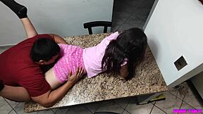Stepfather’s sweet treat: a hot and spicy Latina teen