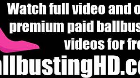 Kinky mistress with big tits and ass punishes slaves