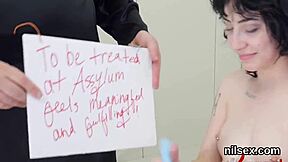 Beautiful woman with an unusual sexual desire is taken to a prison farm for punishment
