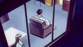 Petite Japanese teen enjoys rough sex in anime film