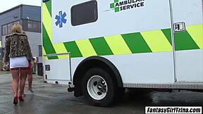 Hot nurse and patient engage in anal sex with friends