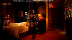 High-class BDSM with condom mask and latex clothing