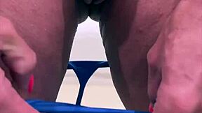 Gay masturbation scene with dirty talk and climax