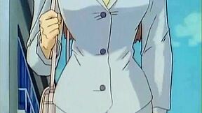 A shy anime teen gets her wet pussy fingered and fucked
