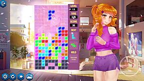 Animated porn game with Japanese-style illustrations and commented gameplay