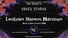 Erotic audio for women: A lesbian harem in a mansion