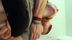 A short and hot bathroom session with my wife