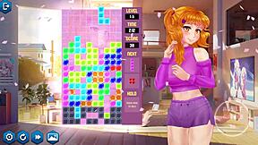 Animated porn game with Japanese-style illustrations and commented gameplay