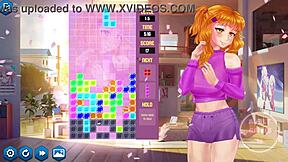 Animated porn game with Japanese-style illustrations and commented gameplay