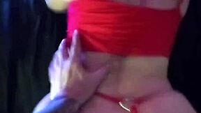Christmas gift: riding big cock and getting slapped hard