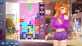 Animated porn game with Japanese-style illustrations and commented gameplay