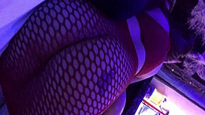 Redhead in net skirt gets a long, satisfying BJ