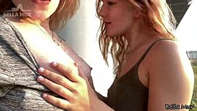 Playful outdoor fun with a classmate gets steamy