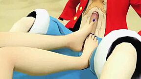 Hentai music video for One Piece anime theme song at HMV store