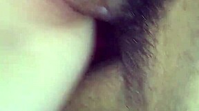 Pretty white girl gets a pink pussy close up