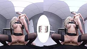 Virtual taboo - she gets free sex in virtual reality world