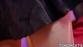 Aria Alexander's robot-like frott with ex girlfriend