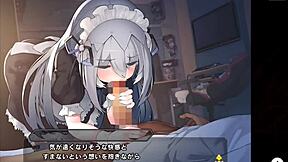 Beautiful anime video of hot fucking with a monster cock