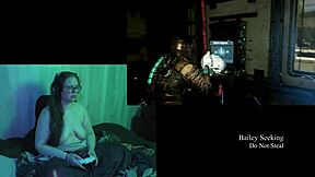 Playing video game Naked in front of the camera (Part 2)