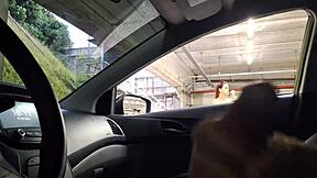 Real outdoor solo masturbation adventure of a beautiful woman in a car