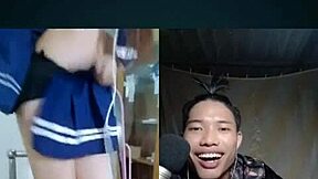 Siri, the Vietnamese beauty, bends over for a wild pounding on the creaking chair