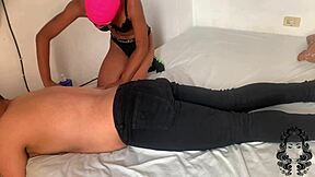 Stepbrothers give each other a sensual massage with oil and touch each other’s bodies