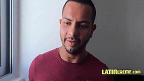 A hot Latino hunk goes wild at a beach party and gets a facial and a creampie