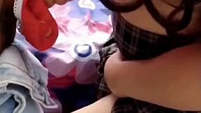Young student sells her body for cash in uniform