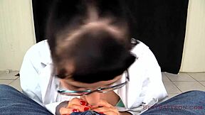 My Wild Time at Fertility Clinic with a Nerdy Blowjob