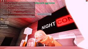 Roblox porn with blonde girl getting poked by big dick
