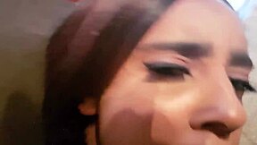 A homemade porn with a black couple engaging in oral sex and deep throat blowjob