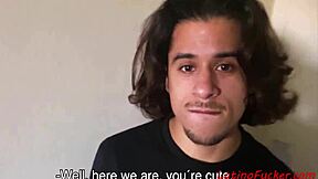 Straight brunette Latina teen gets paid for gay sex with hidden camera