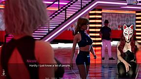 Beautiful big-boobed Ms. Denver in public hentai-style dance performance