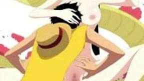 Special sexpot Hancock in a One Piece hentai compilation