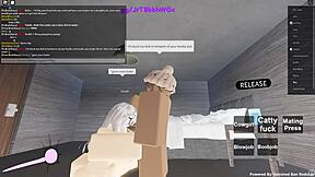 Big ass Roblox porn with hot cowgirl action and anal sex